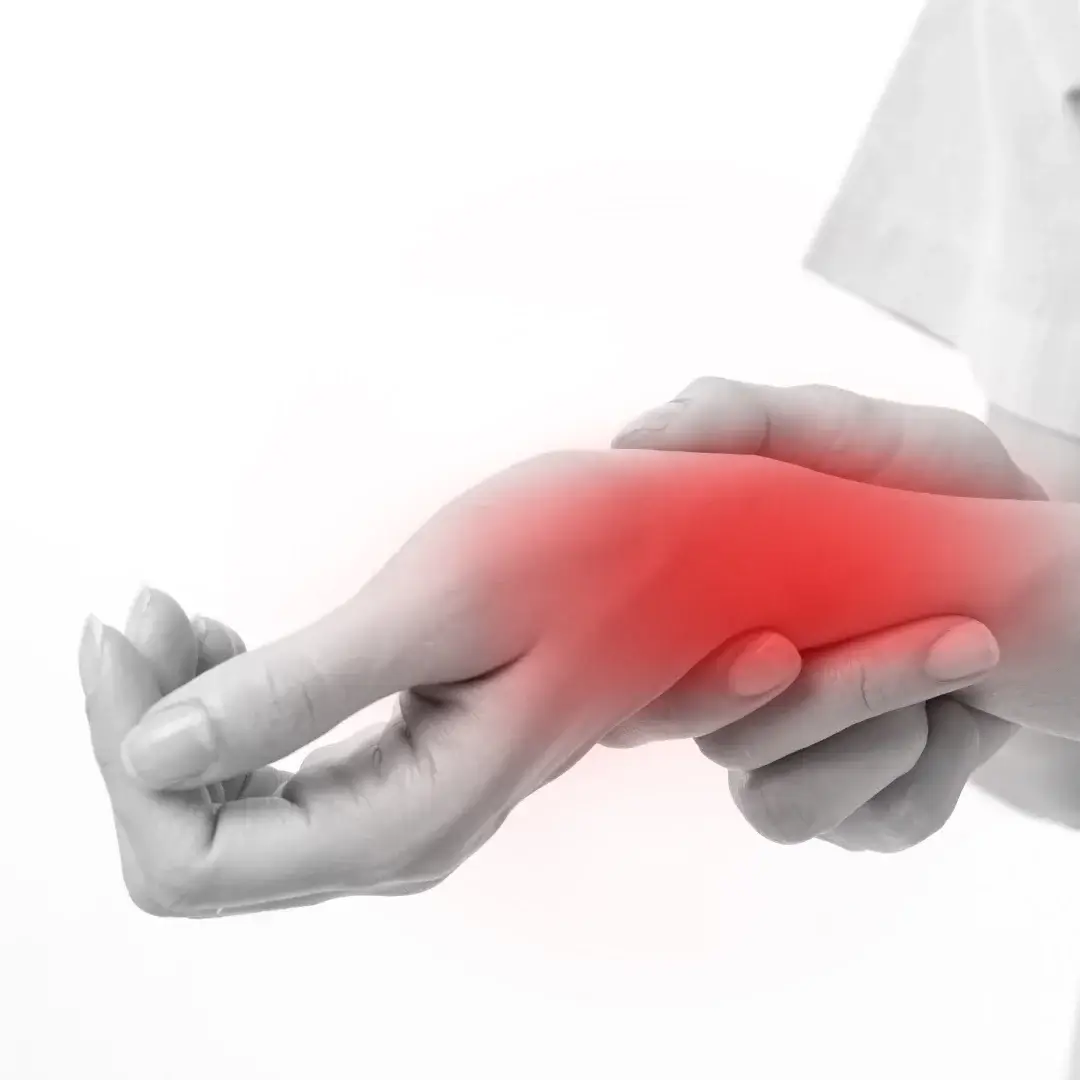 Pain relief massage for wrist pain treatment